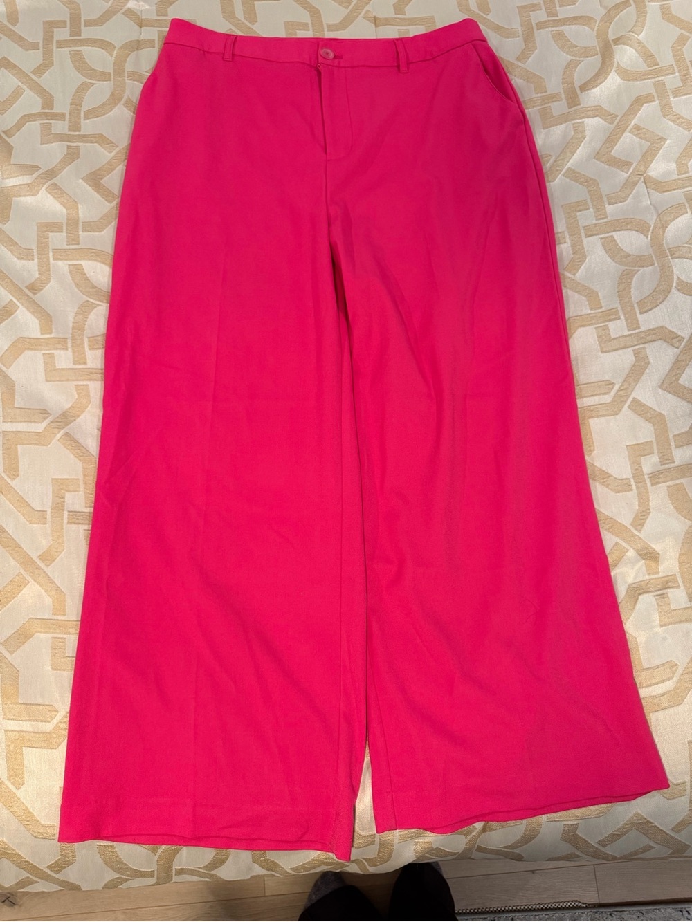 Ava & Viv Bright Pink Wide-Leg Pants